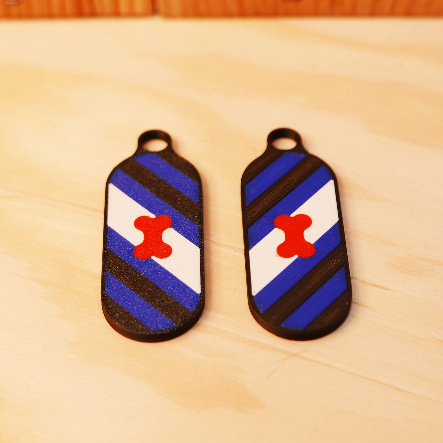 Pup Pride Flag Keychain