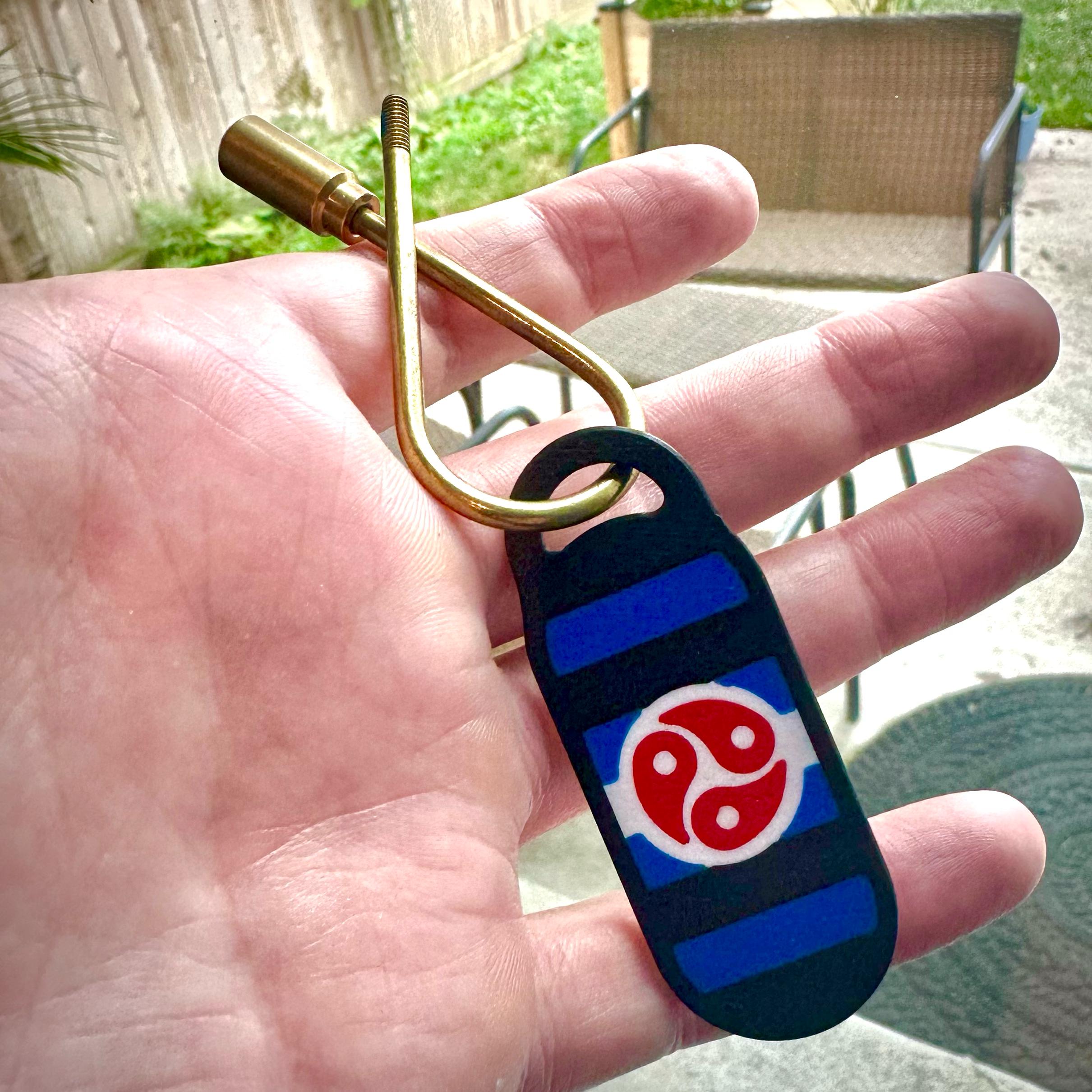 BDSM Pride Flag 3D Printed Keychain