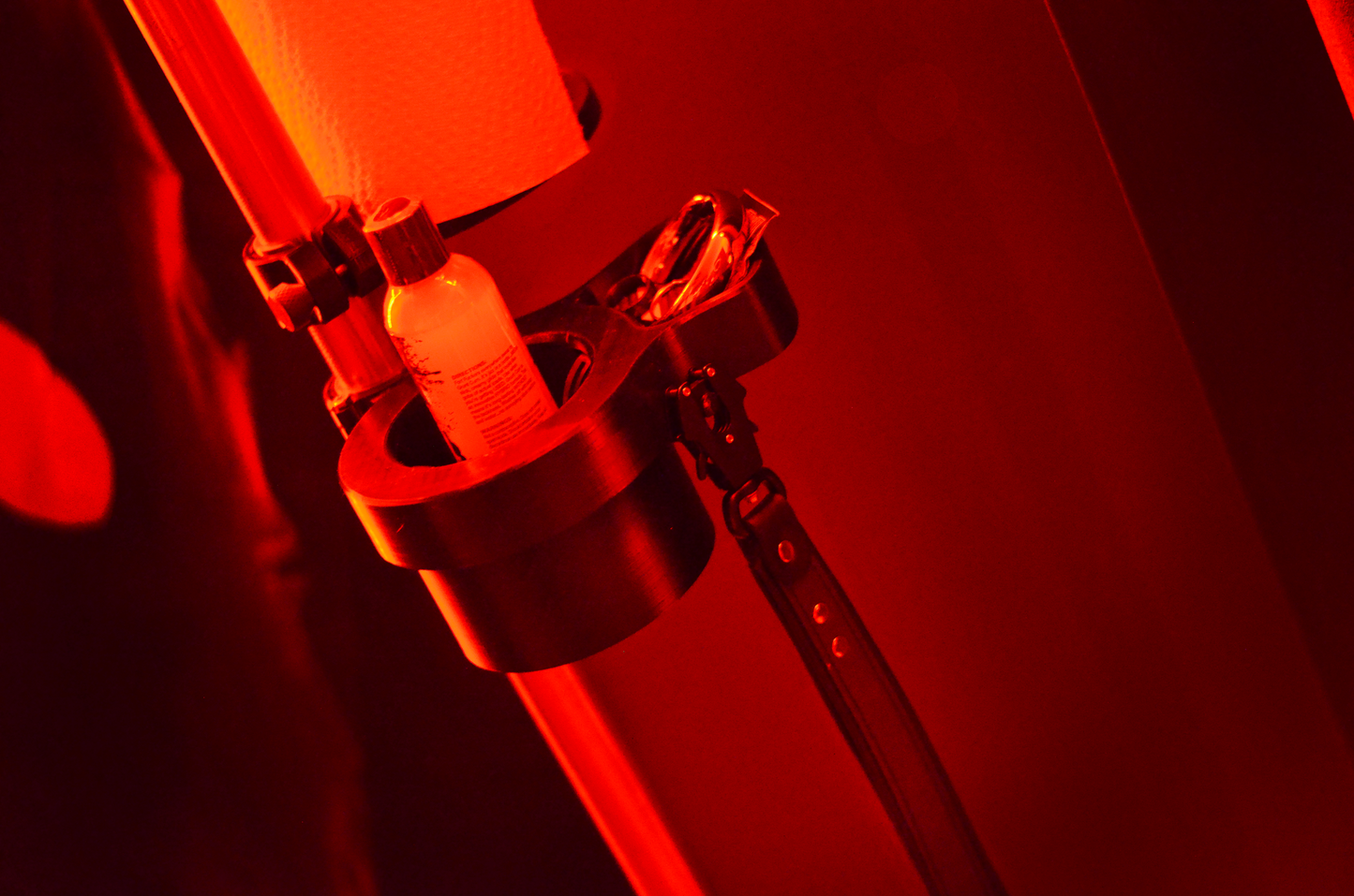 Sling Lube Holder with Bottle Tensioners and Bowl