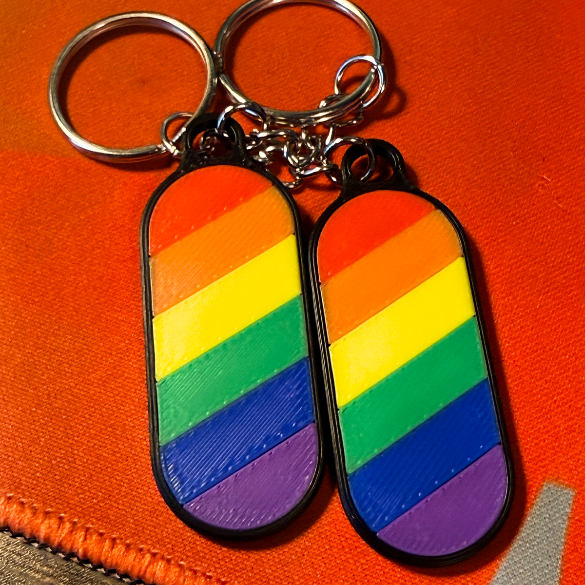 Pride Flag Keychain