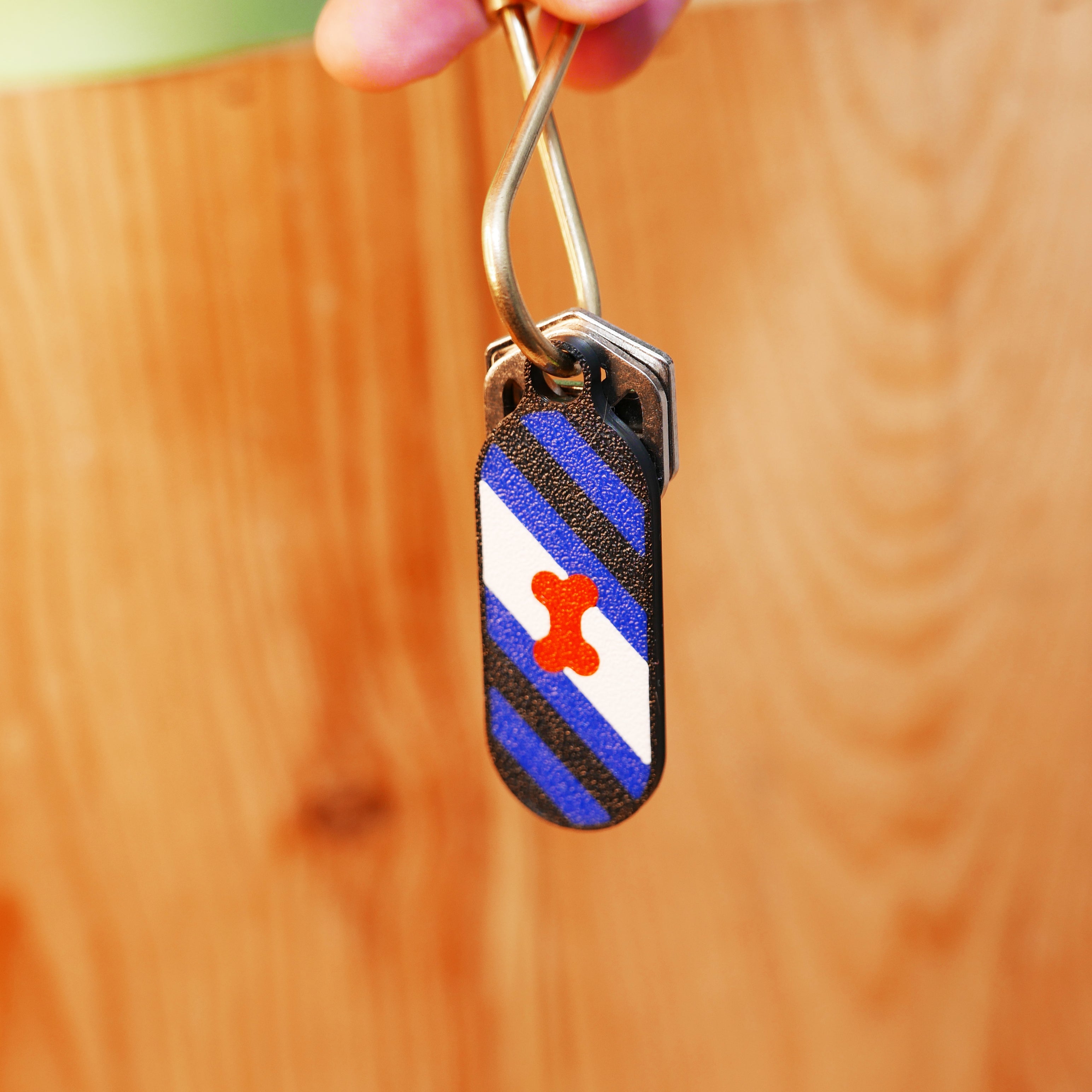Pup Pride Flag Keychain
