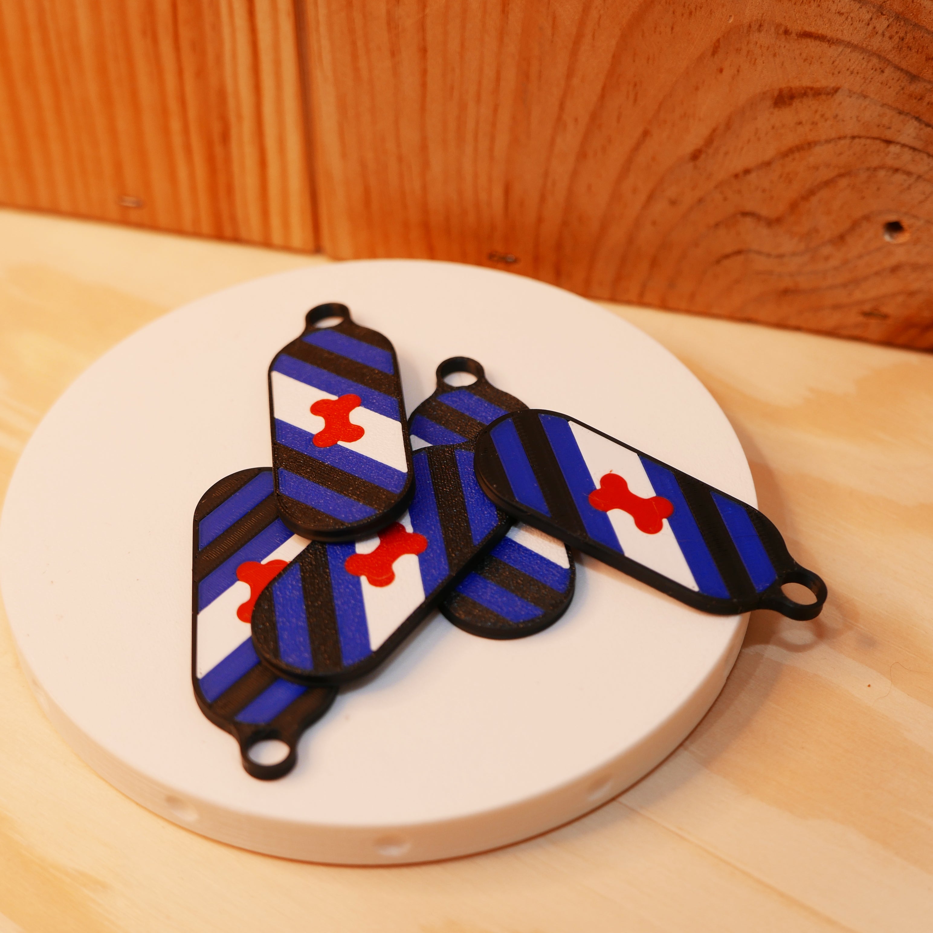 Pup Pride Flag Keychain
