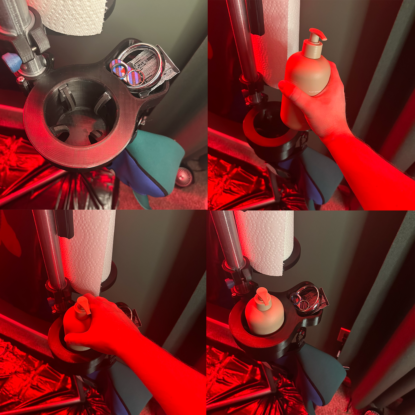 Sling Lube Holder with Bottle Tensioners and Bowl