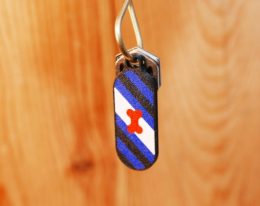 Pup Pride Flag Keychain